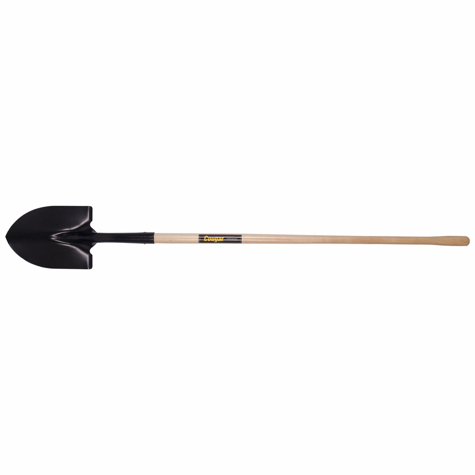 SHOVEL, ROUND POINT, LONG HANDLE, 61-1/2 X 8-1/2 IN