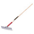 LEVEL RAKE, DOUBLE BACK, 14 TINES, 60 IN HANDLE, 14 IN TINES