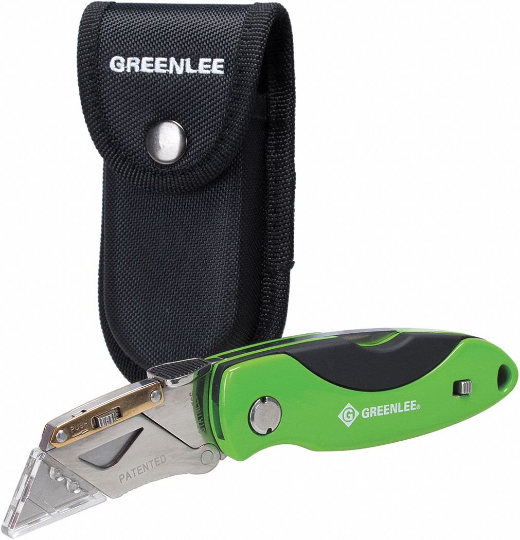 FOLDING UTILITY KNIFE, STAINLESS STEEL, ALUMINUM, 6 BLADES INCLUDED