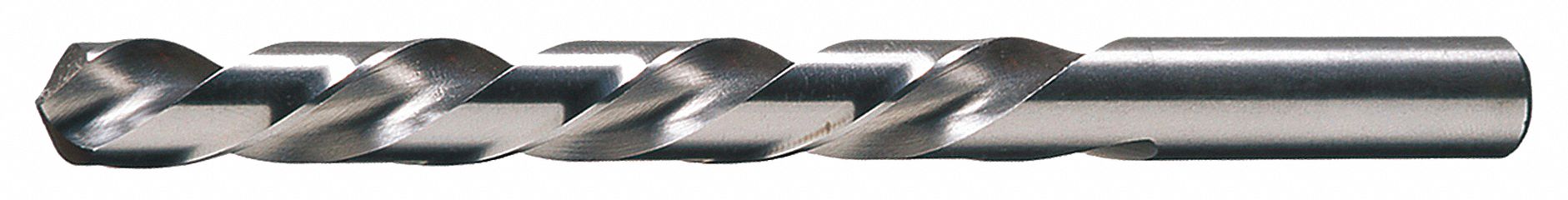 JOBBER LENGTH DRILL BIT, LEFT HAND, 27/64 IN DRILL BIT SIZE, 3 15/16 IN FLUTE L, HSS