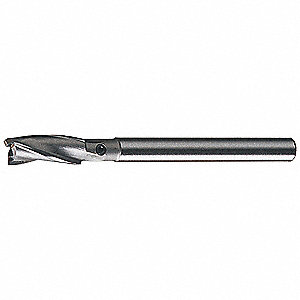 COUNTERBORE, STRAIGHT, 3-FLUTE, BRIGHT, 5.125 IN L, 5/8 IN DIA, HIGH-SPEED STEEL