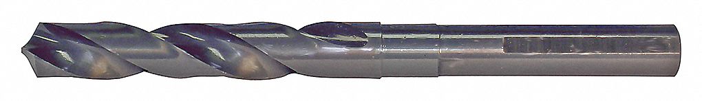 FORET TIGE RÉDUITE, FORET 16 MM, CANNELURE 3⅛ PO LONG, 152,4 MM LO, ACIER RAPIDE