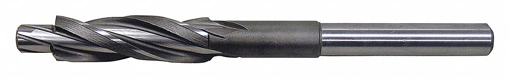 CONTINUOUS PILOT COUNTERBORE, 3-FLUTE, STRAIGHT, BRIGHT, 7/16 X 5/8 X 1/2 IN, HIGH-SPEED STEEL