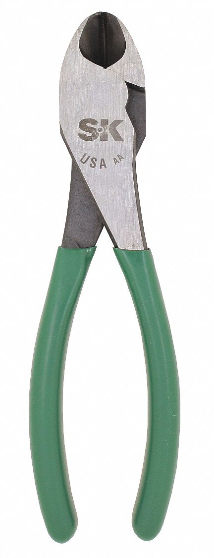 DIAGONAL CUTTING PLIER, FLUSH, STRAIGHT, 5/8 IN JAW L, 1/2 IN JAW W, 8 1/4 IN OVERALL L