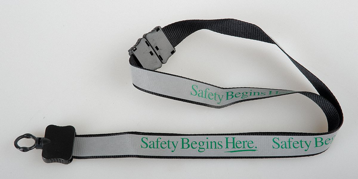 LANYARD,SAFETY BEGINS HERE,PK10