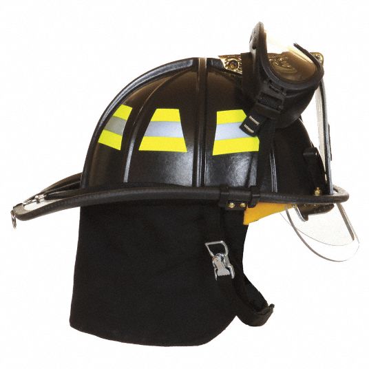 FIRE-DEX White Fire Helmet, Shell Material: Fiberglass, Yes Suspension ...