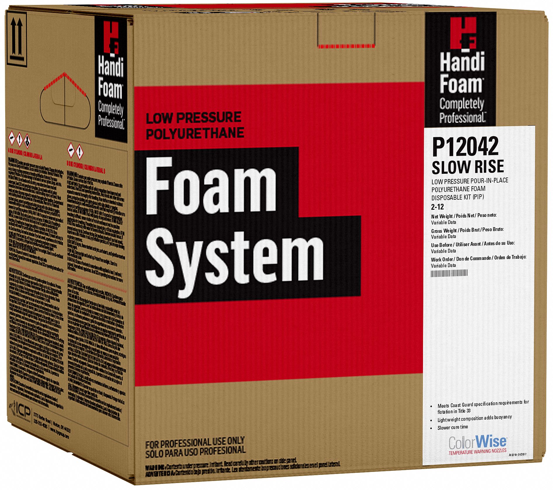 HANDIFOAM Insulating Spray Foam Insulation Kit, 37.8 lb, Two Cylinders