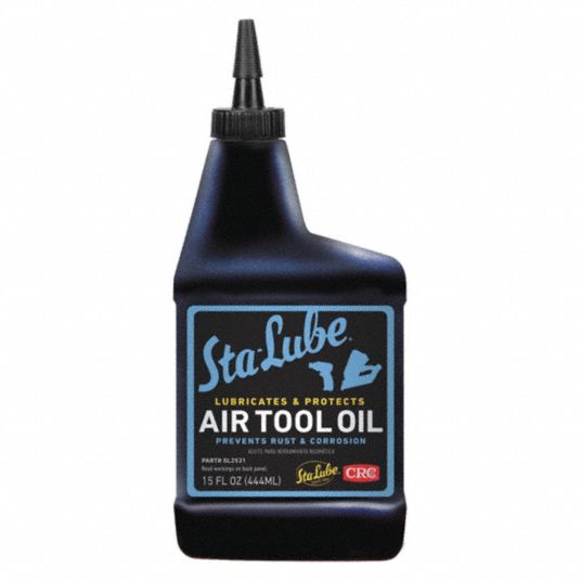 CRC Air Tool Oil, Petroleum Base Oil, 15 oz - 13P452 ...