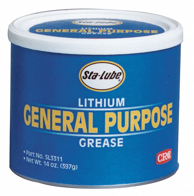 CRC Multipurpose Grease Lithium, Amber, 14 oz, NLGI Grade 2, 250°F Max