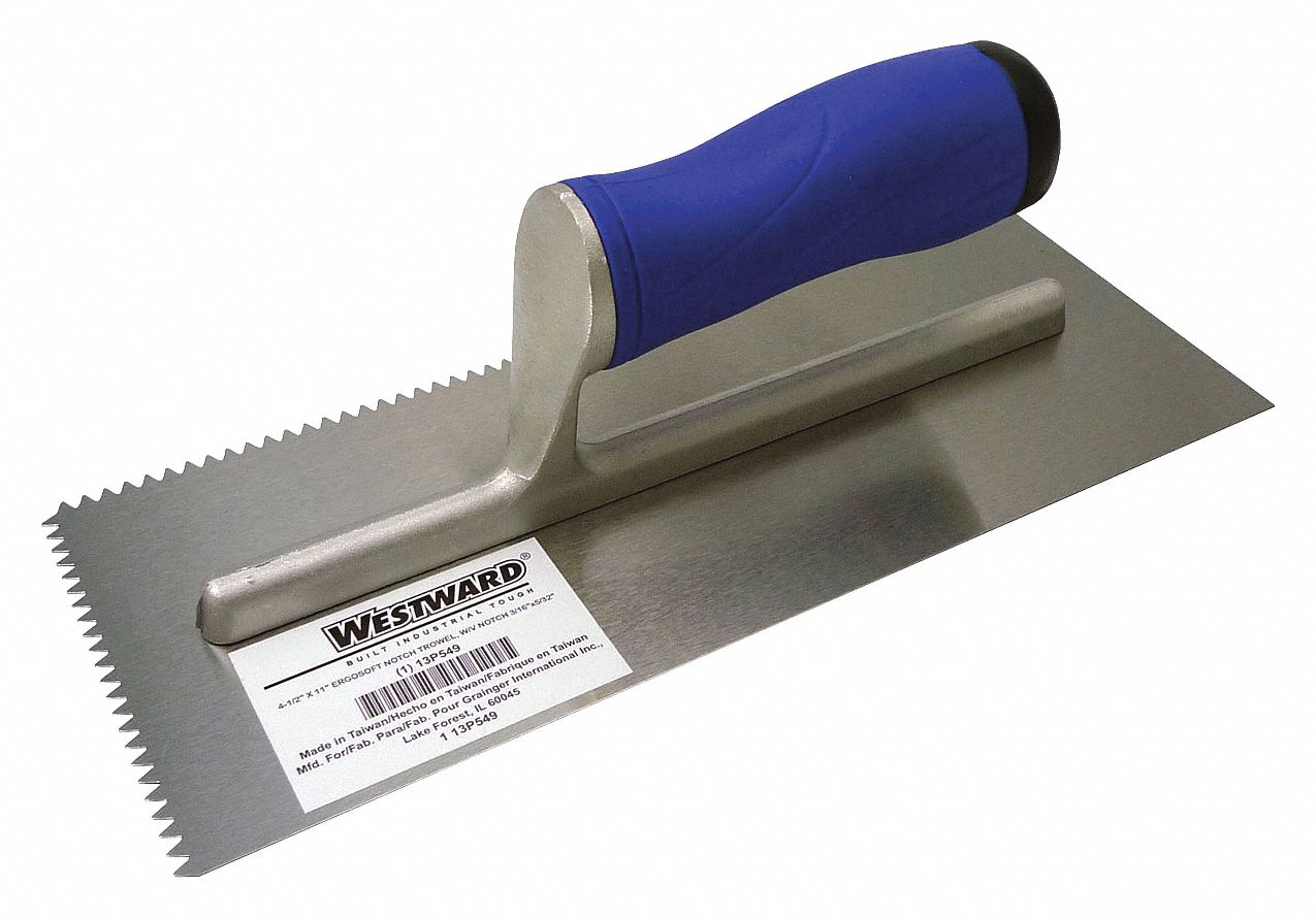 13P549 - Notched Trowel 11 x 4-1/2 Steel