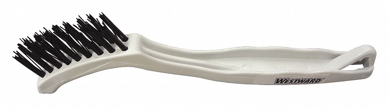 TILE AND GROUT BRUSH, STIFF, PLASTIC, 2⅛ IN BRUSH L, 6 IN HANDLE L, ⅞ IN HEAD W
