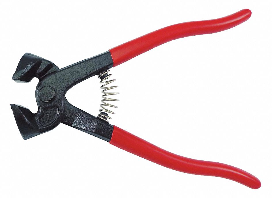 TILE NIPPER,8 IN,RED,TUNGSTEN CARBI