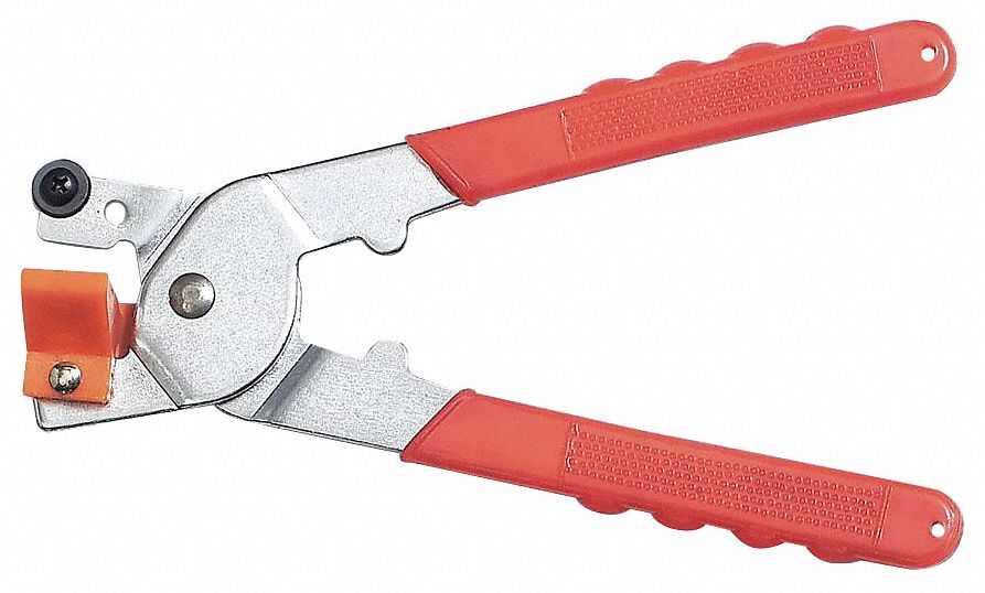 TILE CUTTING PLIERS,8 IN,ORANGE,CAR