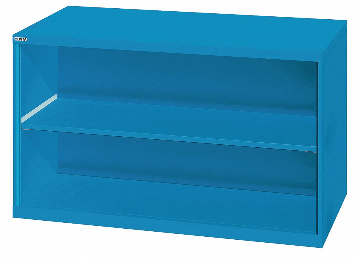 13P601 - G8240 Open Front Shelf Cabinet 2 Shelf Blue