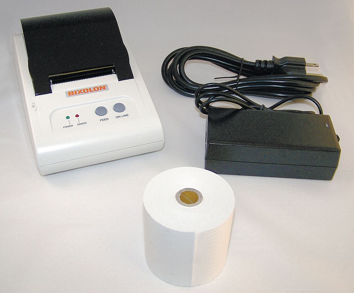 COMPACT THERMAL PRINTER,PLASTIC,WHITE