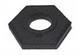 DELINEATOR BASE, 15 LBS, 17¾ IN D, 5 IN D CENTRE HOLE, MUTCD/NCHRP-350, BLACK