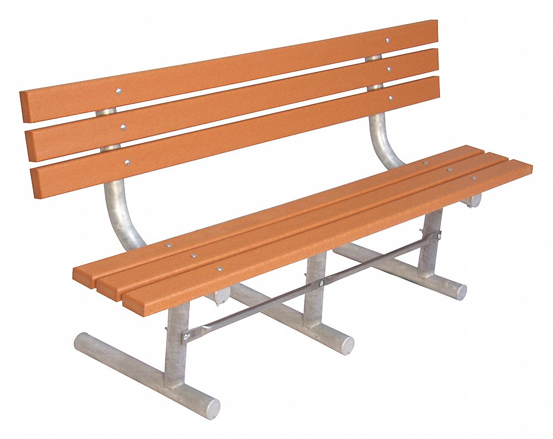 ULTRASITE, Extra Heavy-Duty, 72 in Overall Lg, Outdoor Bench - 13P999 ...