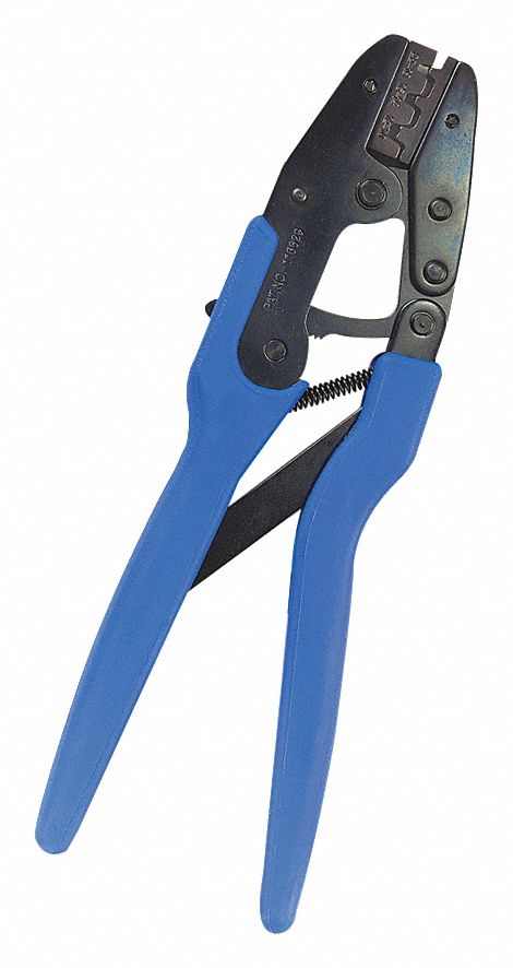 OPEN BARREL CRIMPING TOOL, OPEN BARREL OEM PACKARD STYLE CONNECTORS, BLUE, 10 IN, 1 PC