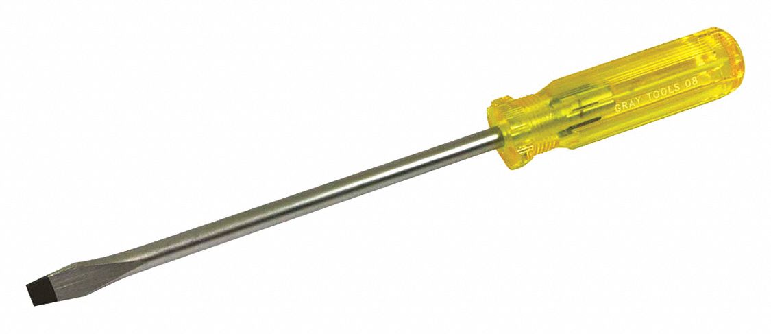 SCREWDRIVER SLOTTED 8IN LONG