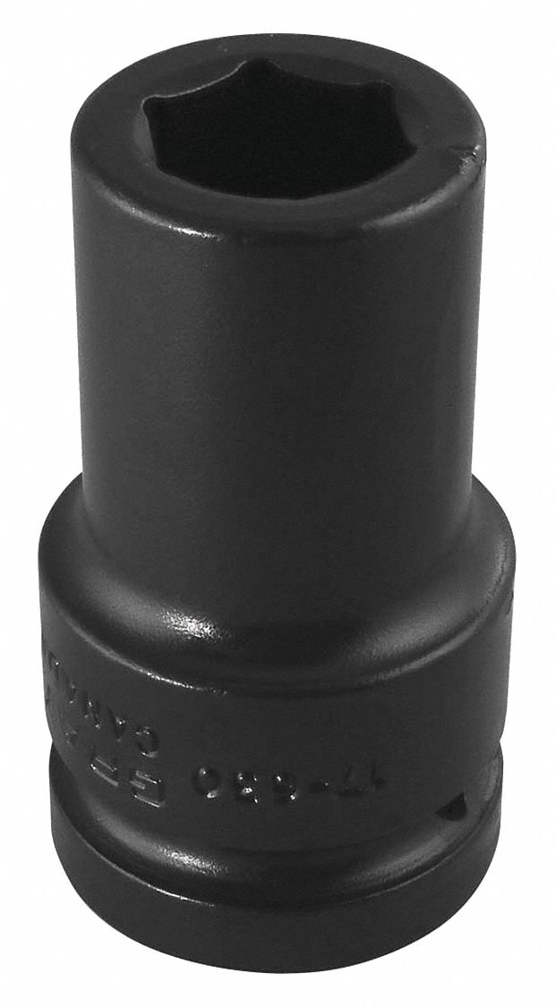 IMPACT SOCKET, 6 POINT, DEEP SOCKET, 1 IN DRIVE, 15/16 IN