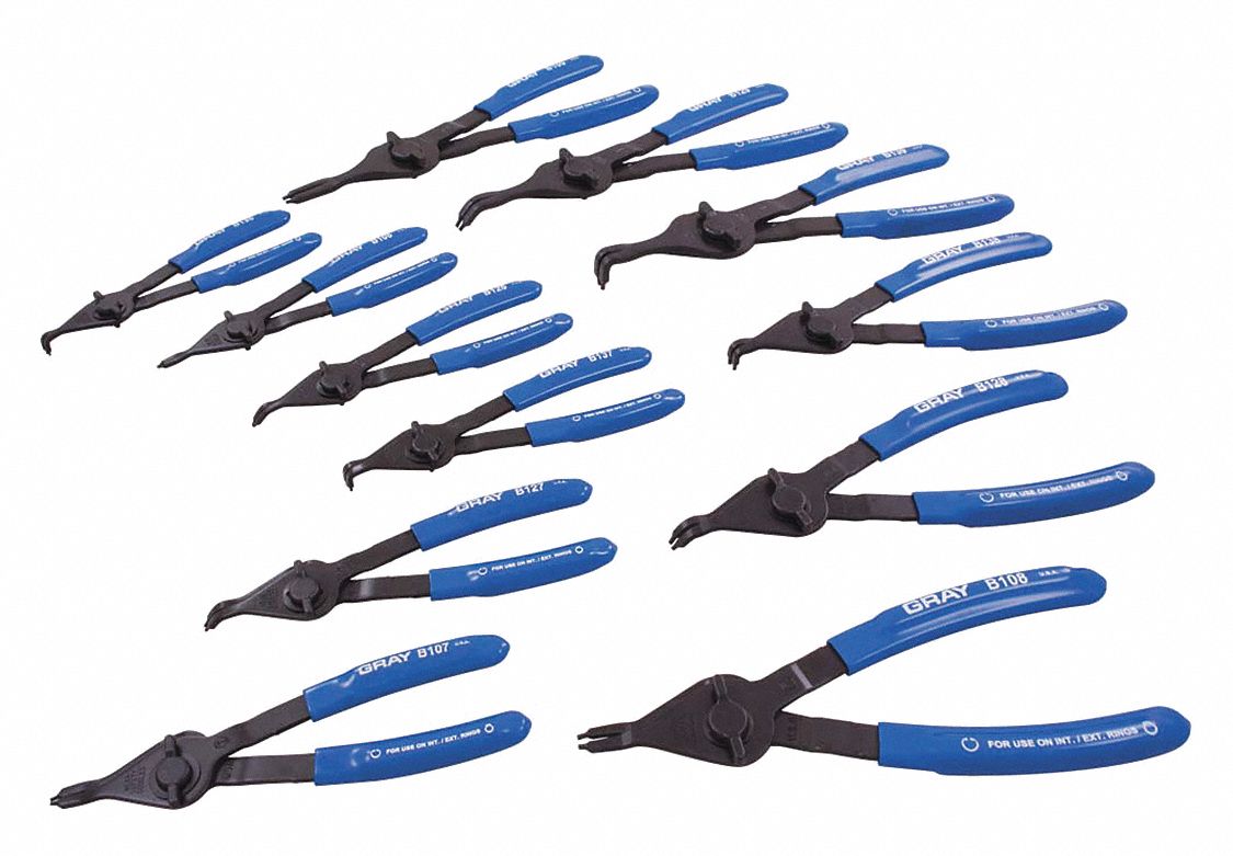 PLIER SET SNAP RING CONVERT  12PC