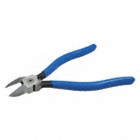 SIDE CUTTER PLIERS W ANGLE FACE, FLUSH CUT, 6 IN L, JAW 3/4 IN L, FORGED STEEL