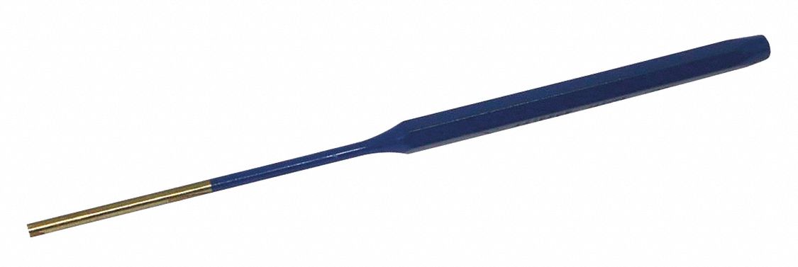 PIN PUNCH, 5/32 IN TIP, METRIC, 8 IN L X 5/16 IN DIA, 0.11 LB WEIGHT