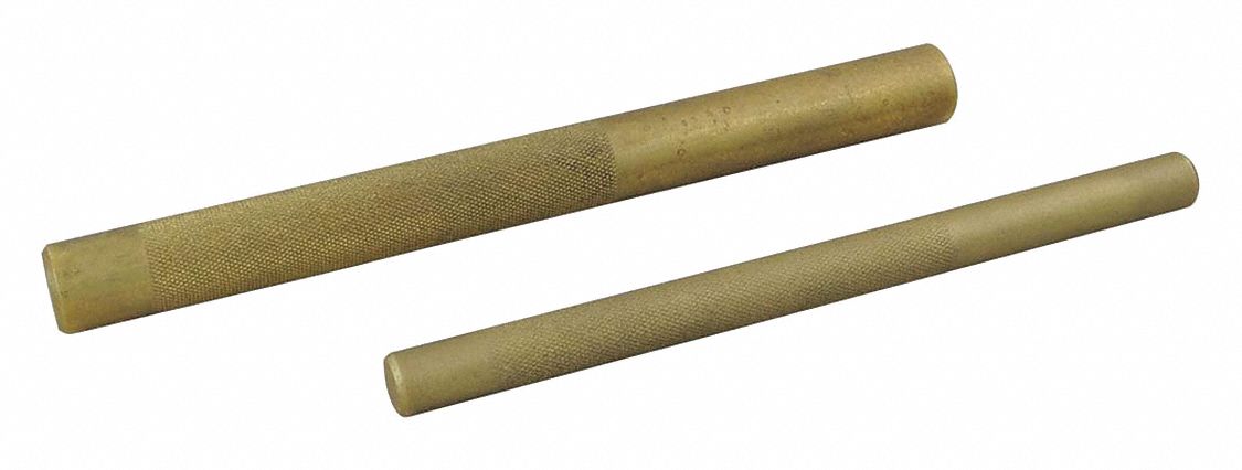 BRASS DRIFT PUNCH SET, STEEL, 2 PIECE SET