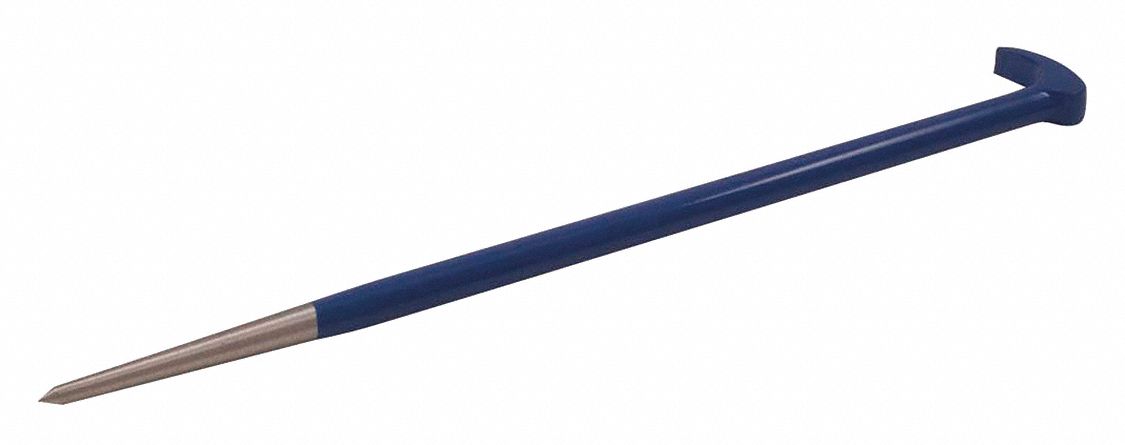 ROLLING HEAD PRY BAR, BLUE, SHANK 1/2 IN, 11 X 9/16 IN, FORGED STEEL