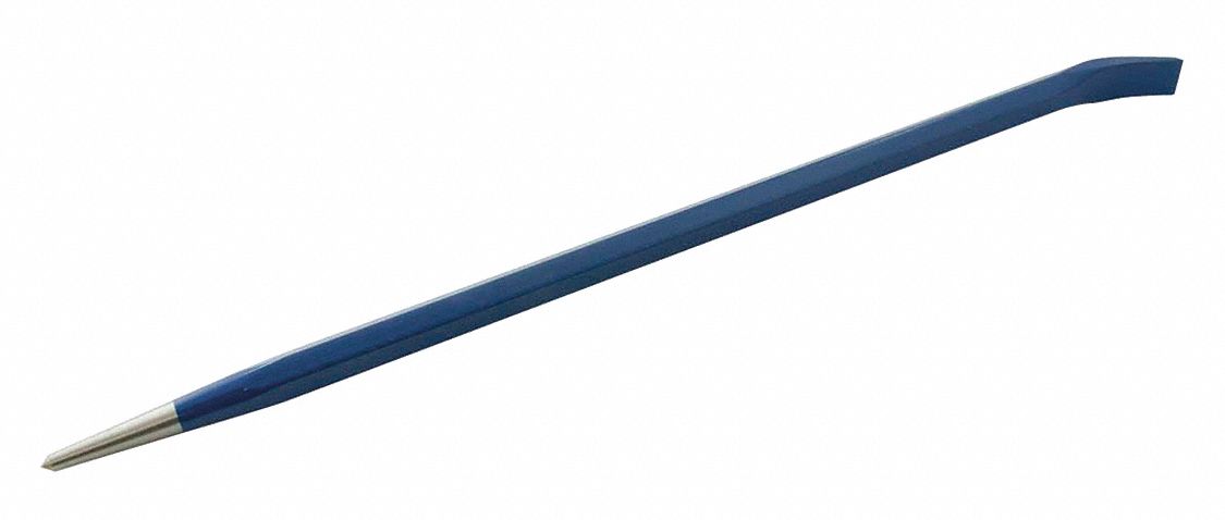 PINCH PRY BAR, BLUE, SHANK 3/4 IN, 24 X 7/8 IN, FORGED STEEL