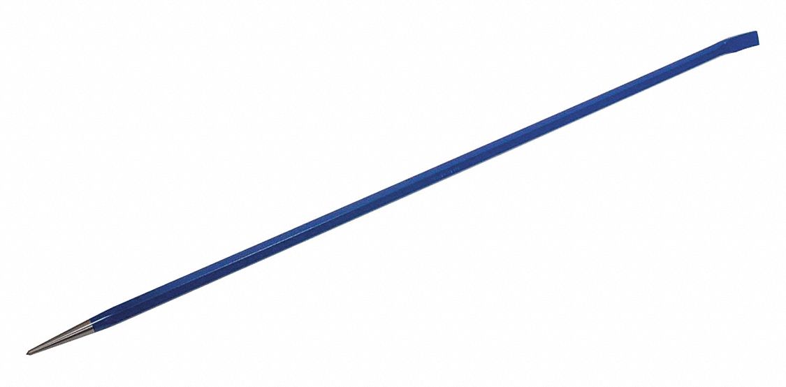 PINCH PRY BAR, BLUE, SHANK 3/4 IN, 38 X 1 1/16 IN, FORGED STEEL