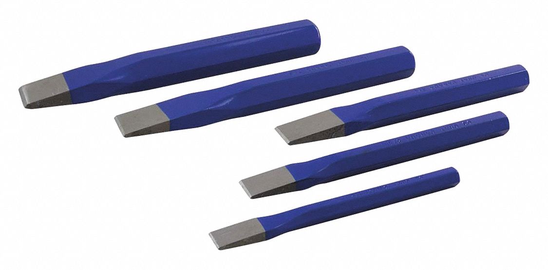 FLAT CHISEL SET,5 PIECES