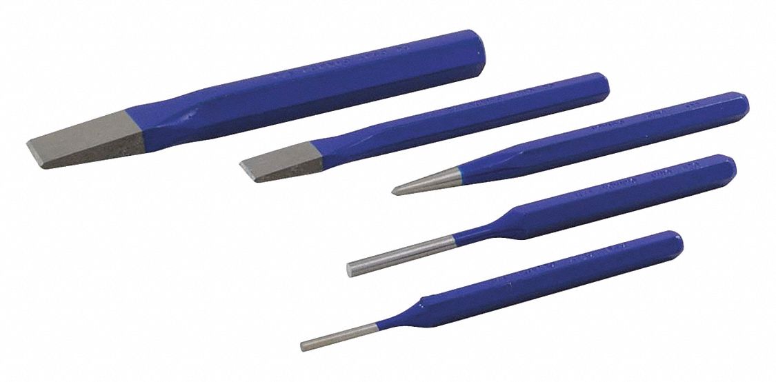 ENSEMBLE POINCON + BURIN 5PCS