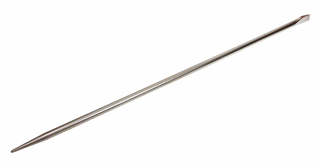 PINCH PRY BAR, 54 X 1 IN, NICKEL FINISH