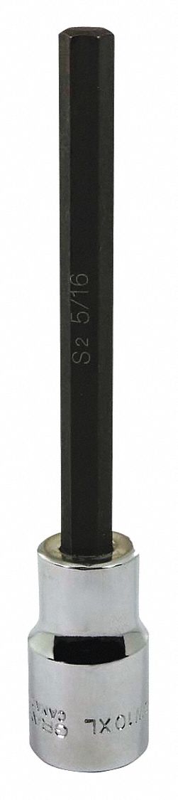 SOCKET HEX HEAD 5/16 X1/2IN DR LNG