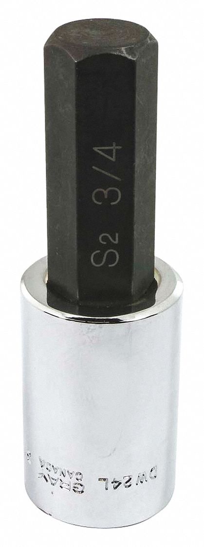 SOCKET HEX HEAD 3/4INX1/2IN DR 4IN