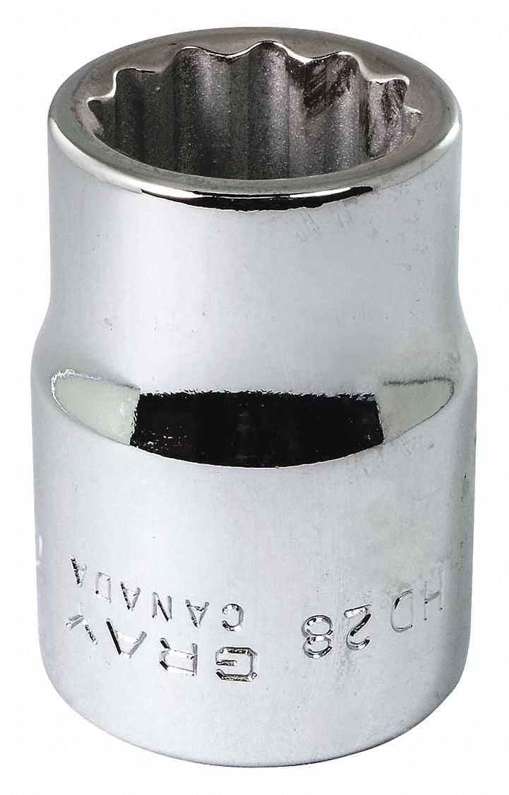 SOCKET 7/8INX3/4IN DR 12 PT REG 2IN