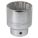 SOCKET, SQUARE, 6 PT, REG-2 HEAD, MIRROR FINISH, 1 3/4 X 3/4 IN DR, CHROME