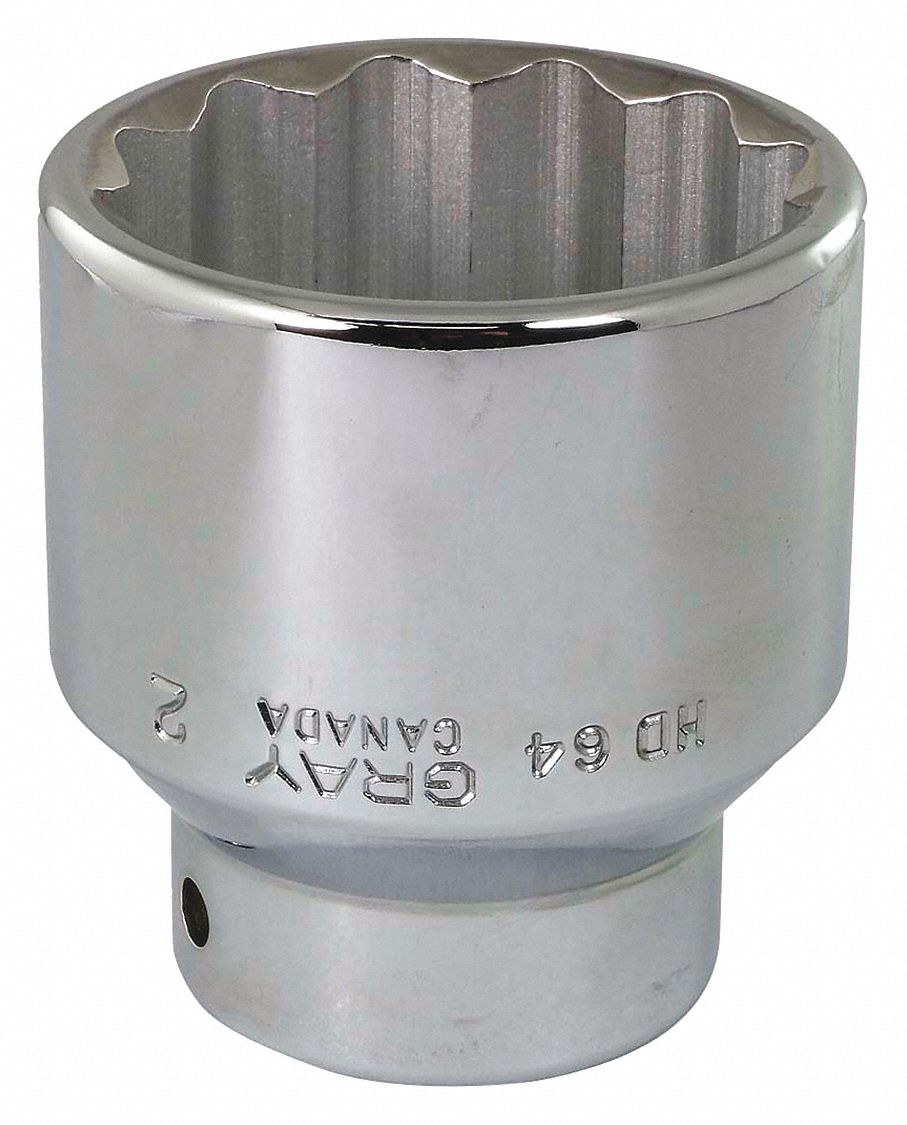 SOCKET 2INX3/4IN DR 12 PT REG 2.87I