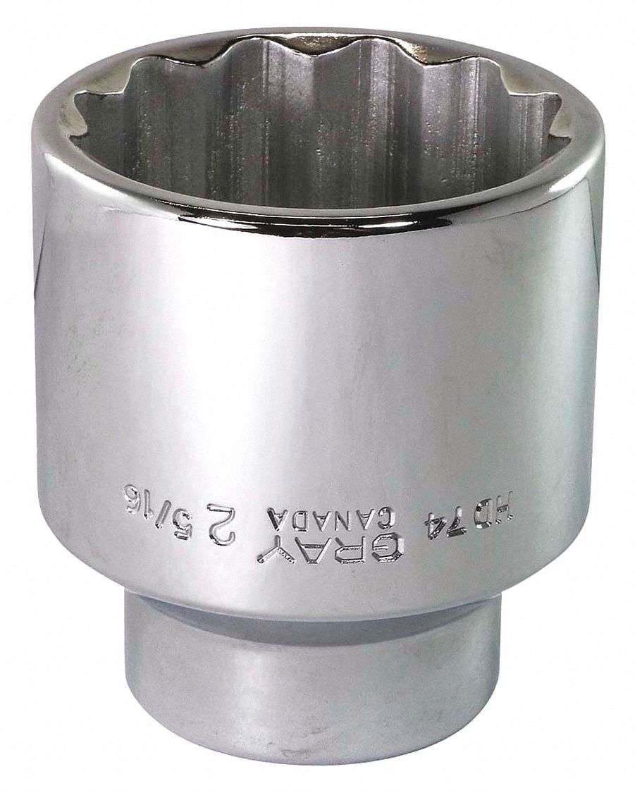 SOCKET 2-5/16INX3/4IN DR 12 PT REG