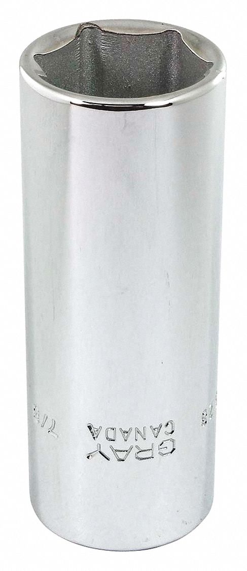SOCKET 7/8INX1/2IN DR 6 PT DP  3.25