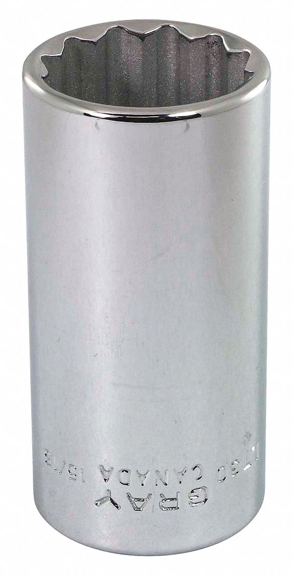 SOCKET 15/16INX 3/8IN DR 12 PT DP 2