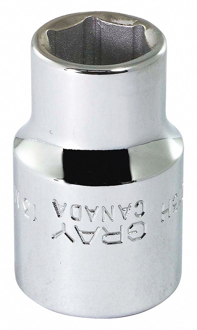 SOCKET 13MMX1/2IN DR 6 PT 38MM OAL