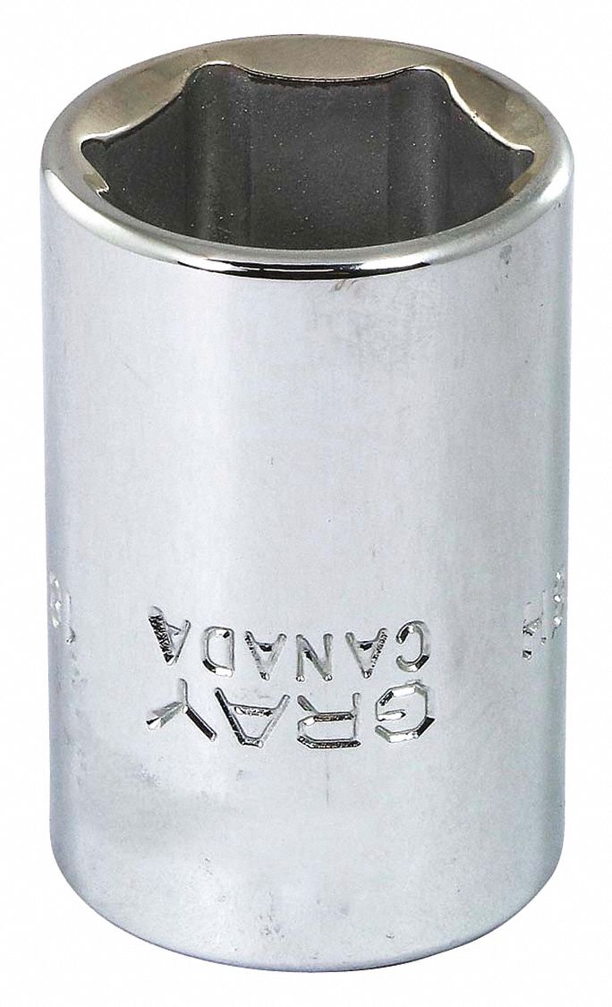 CREUX 18MMX1/2IN DR 6 PINTE 38MM OA