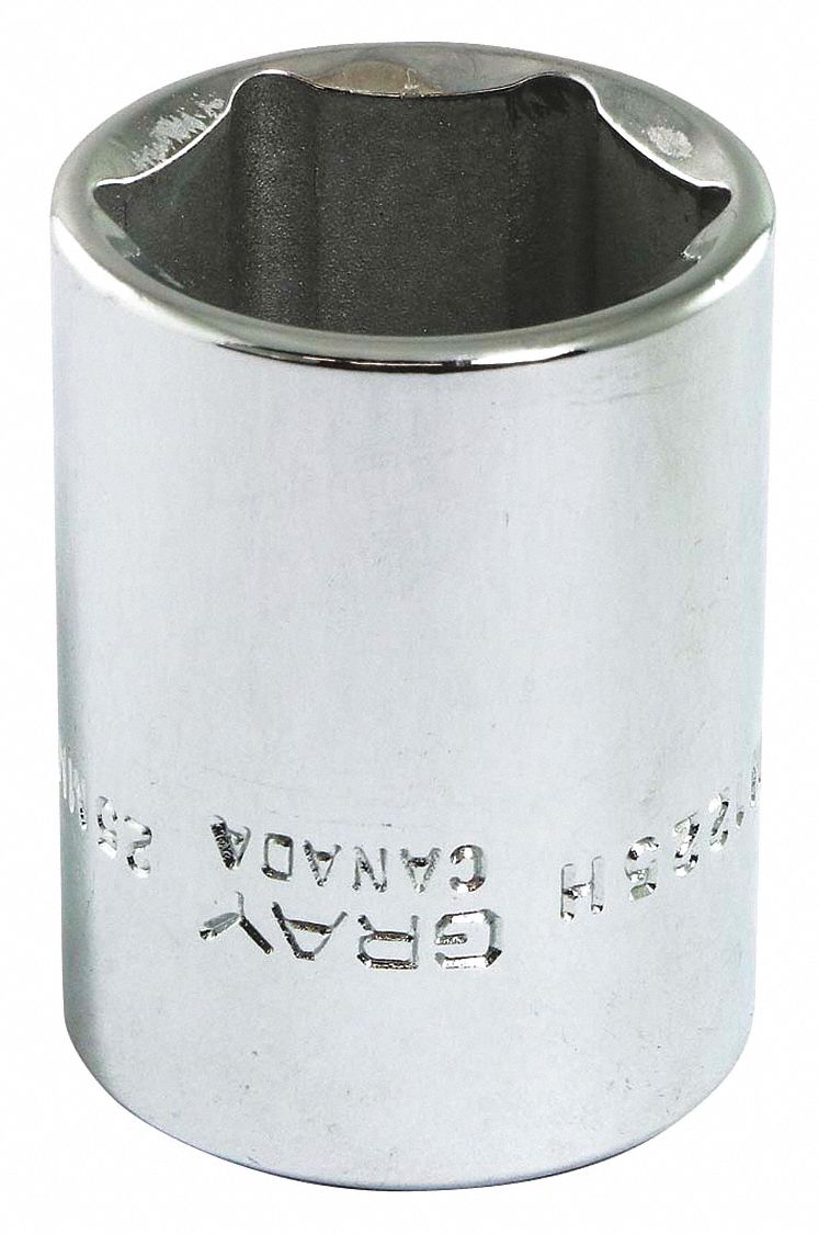 CREUX 25MMX1/2IN DR 6 PINTE 38MM OA