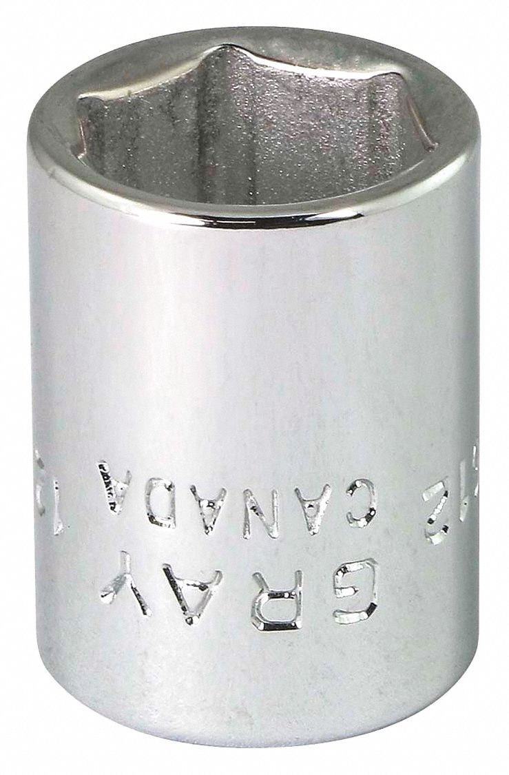 SOCKET 12MM X1/4IN DR 6 PT 22MM OAL