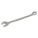 COMBINATION WRENCH, ALLOY STEEL, SILVER 1-PIECE HANDLE, 23 MM HEAD, ⅜ IN HEAD THICKNESS, METRIC, 15 °  OFFSET, 292 MM L
