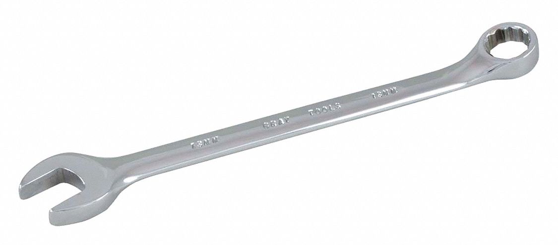 CLE COMBINEE 6MM 12 PT CHROME