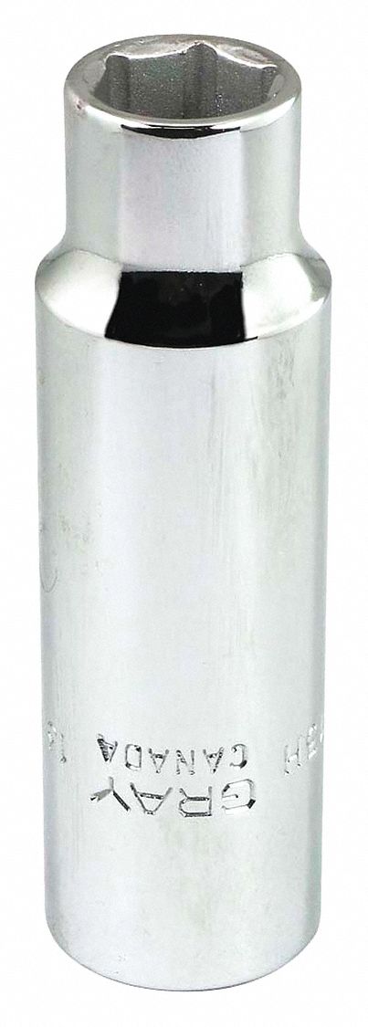 SOCKET 13MMX1/2IN DR 6 PT DP CHROME