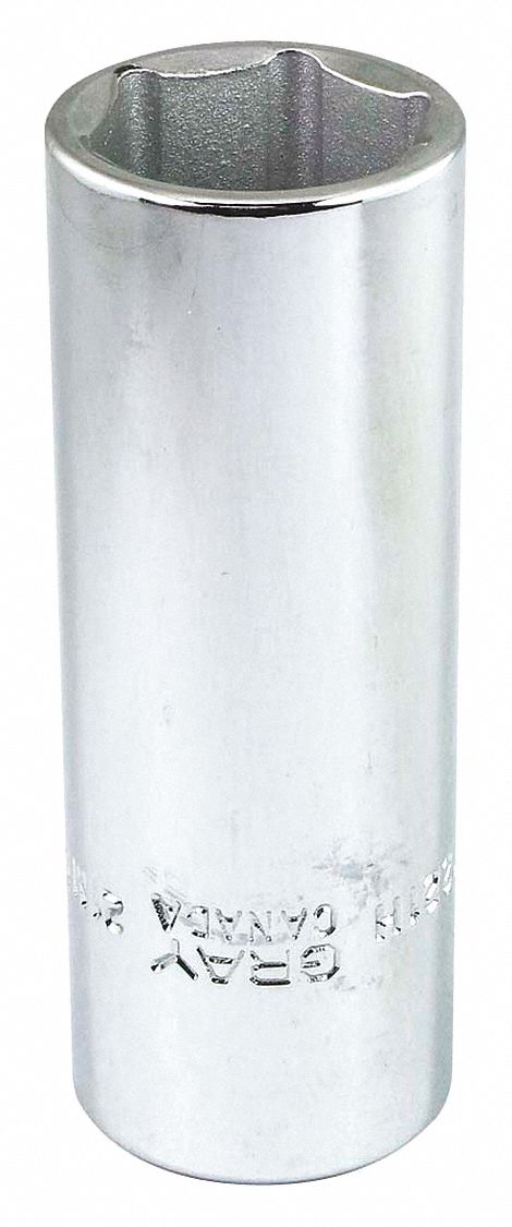 SOCKET 21MMX1/2IN DR 6 PT DP CHROME